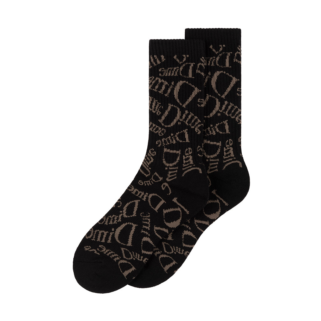 Dime - Socks - Haha Long - black