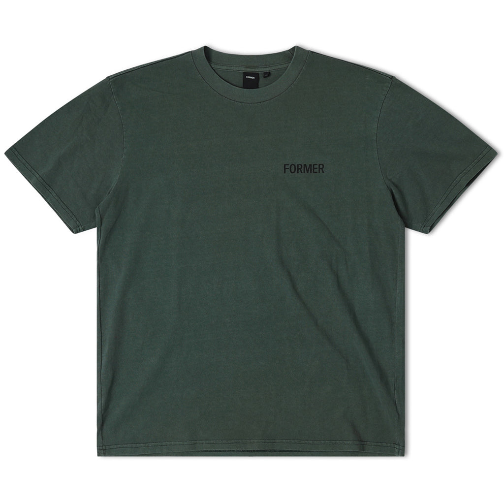 Former - T-Shirt - Crux Scratch - washed green