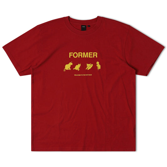 Former - T-Shirt - Kitty Litter - washed red