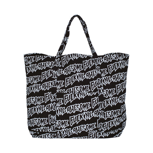 Fucking Awesome Large Tote Bag "Stamp Logo" black/white