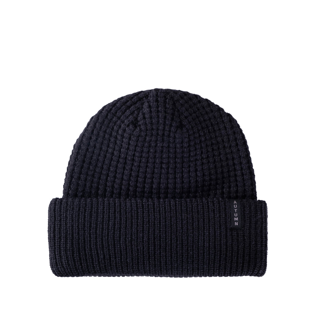 Autumn - Beanie - Thermal Knit - black