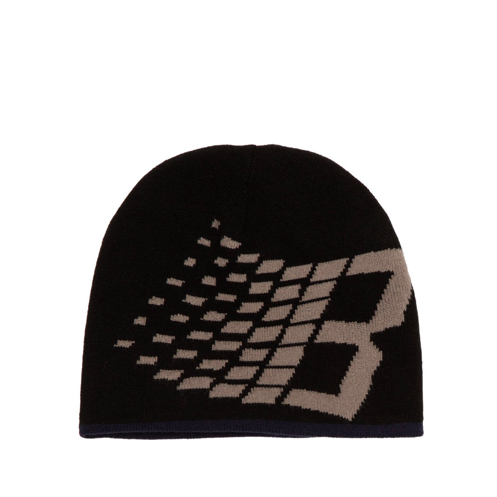 Bronze Skull Beanie Reversible B Logo