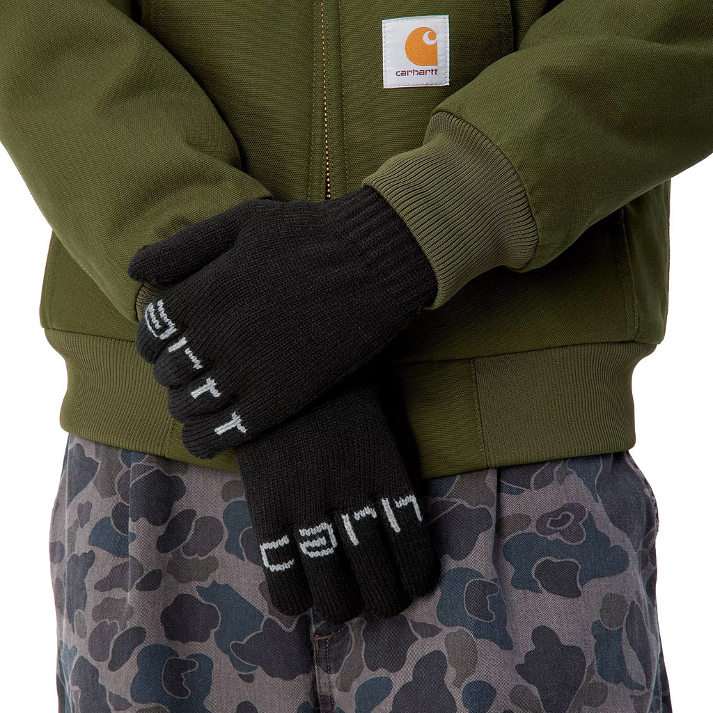 Carhartt WIP - Gloves - Script - black/ grey heather