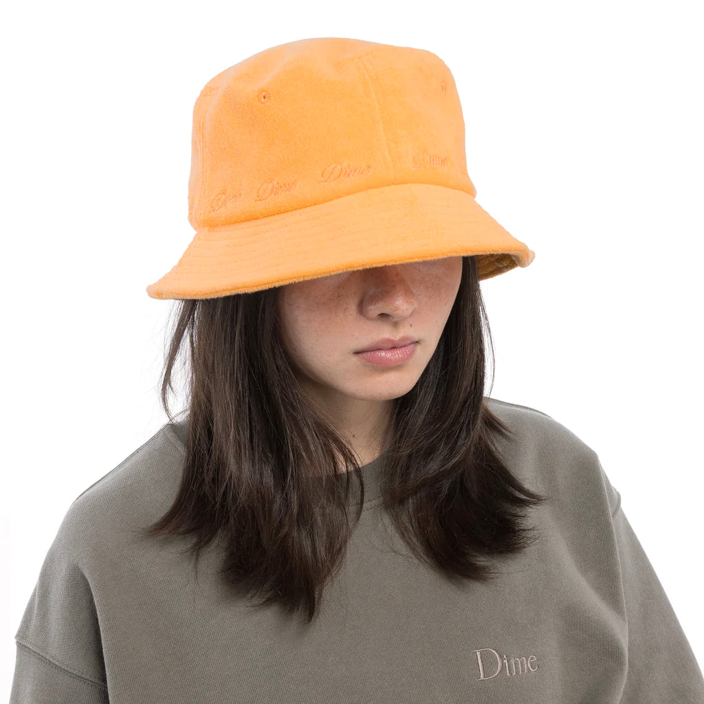 Dime Bucket Hat Terry Cloth orange