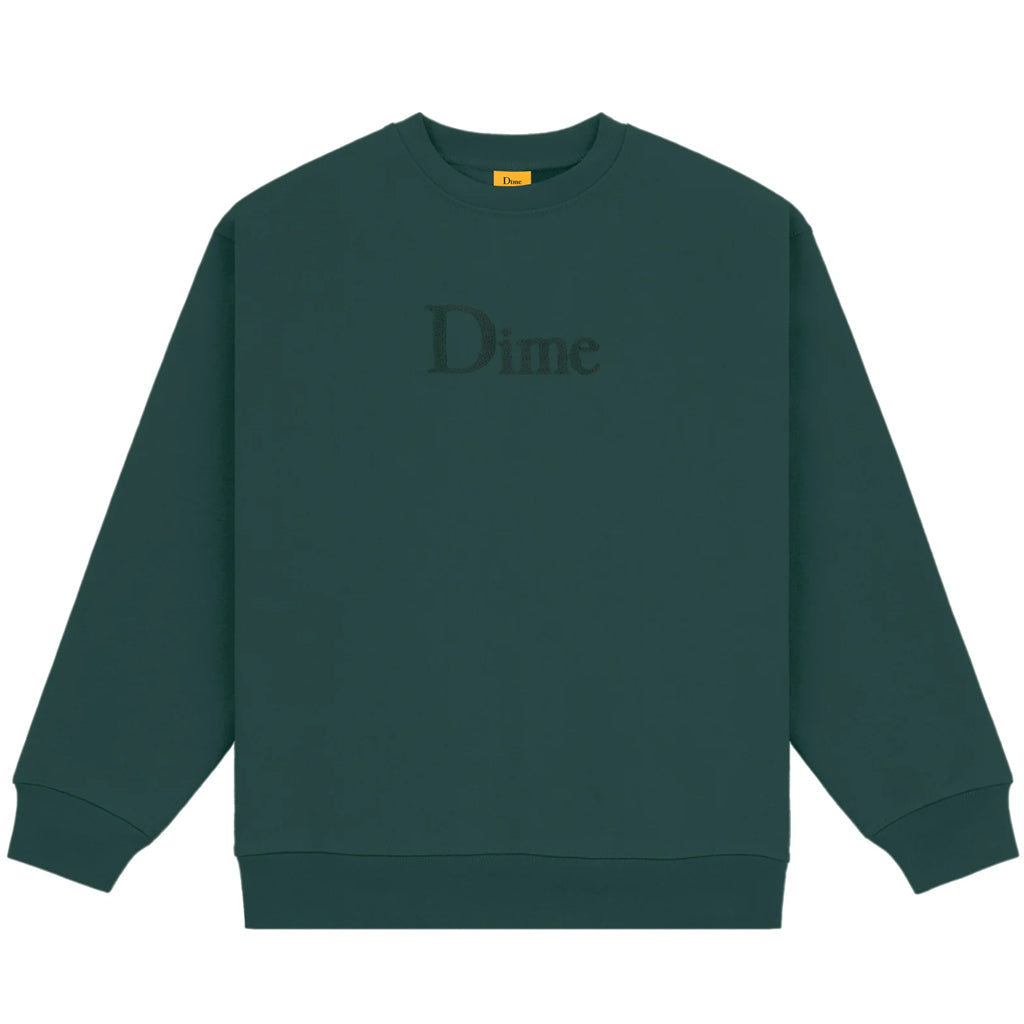 Dime Crewneck Classic Logo rainforest