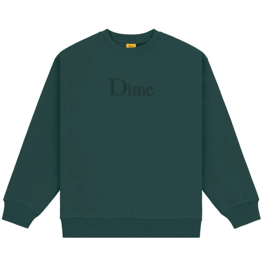 Dime Crewneck Classic Logo rainforest