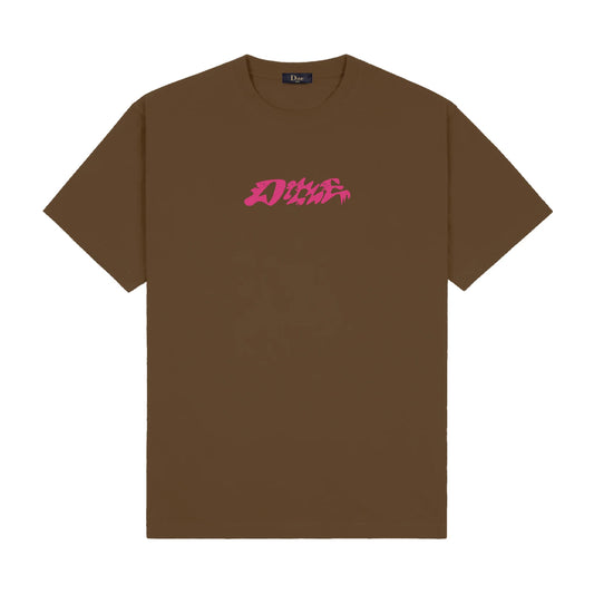 Dime - T-Shirt - Happy - dark brown