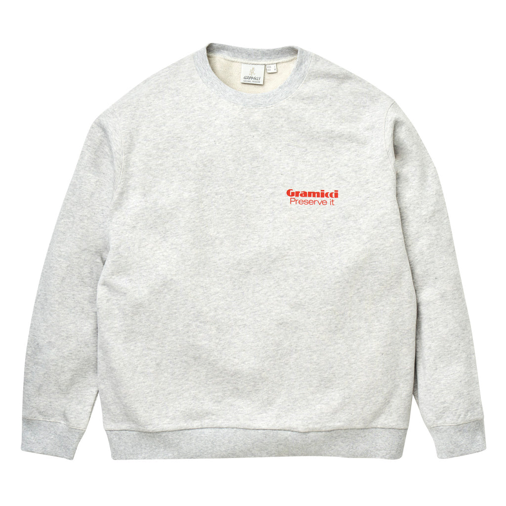 Gramicci - Crewneck - Preserve It - grey heather