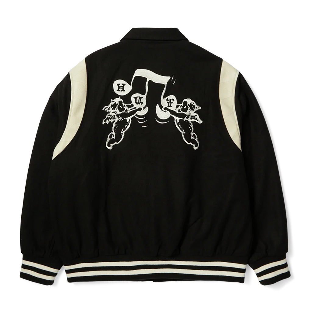 HUF - Jacket - Song Varsity - black