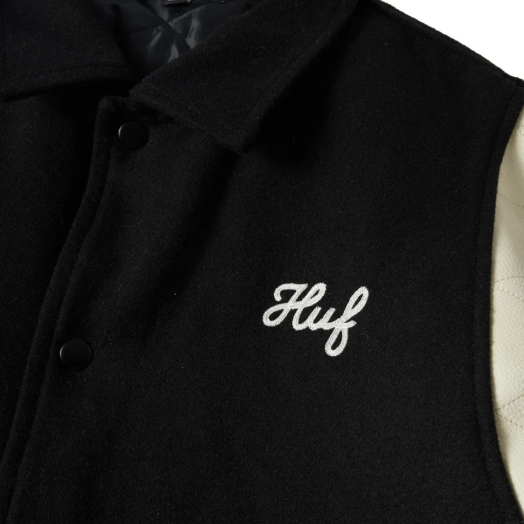 HUF - Jacket - Song Varsity - black