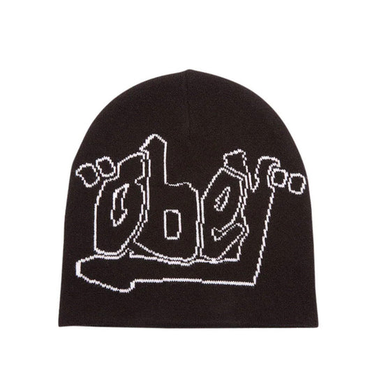 Obey Beanie - Quote - black