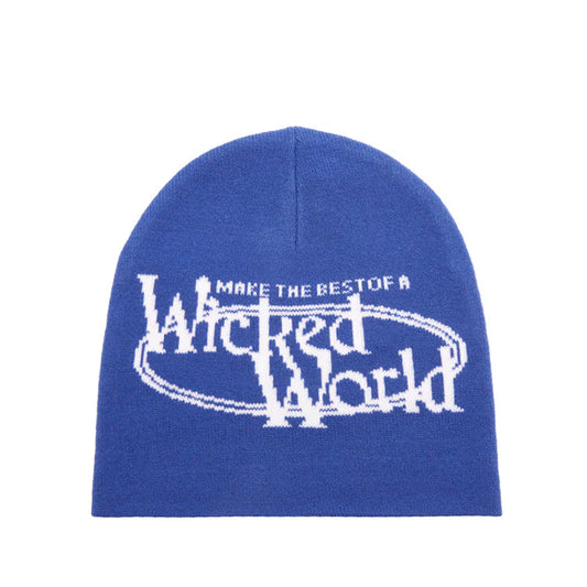 Obey Beanie - Wicked World - olympian blue