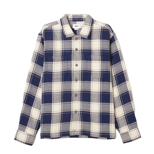 Obey - Shirt - Echoes Woven - academy navy/multi