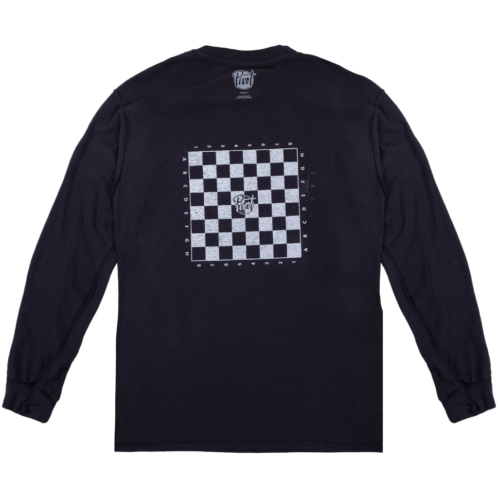 Pivot Skateshop - Longsleeve - Chess - black