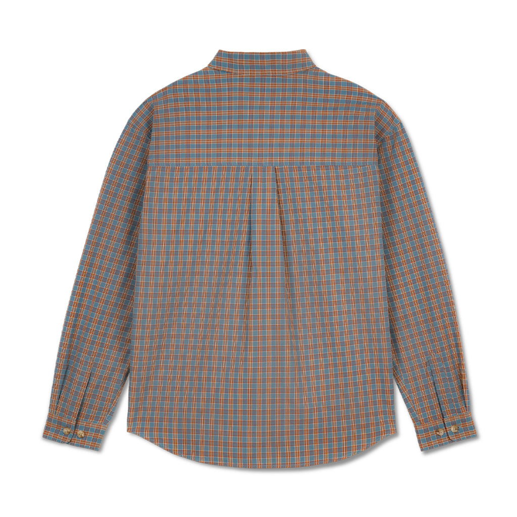 Polar - Shirt - Mitchell LS Flannel - blue/rust