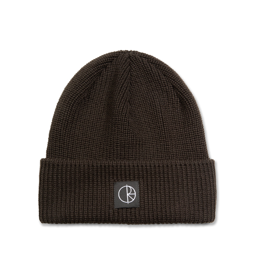 Polar - Double Fold Merino Beanie - brown