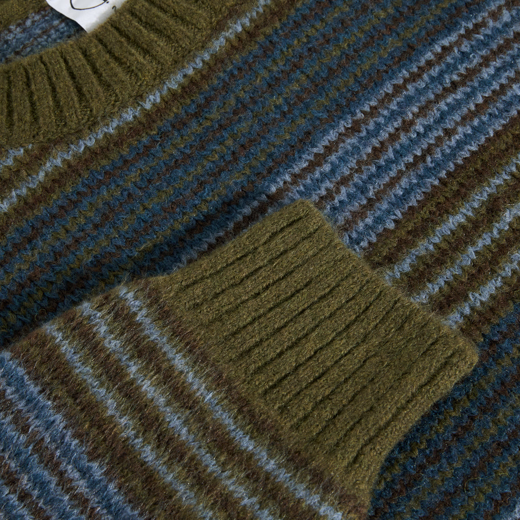 Polar - Sweater - George - blue green stripe