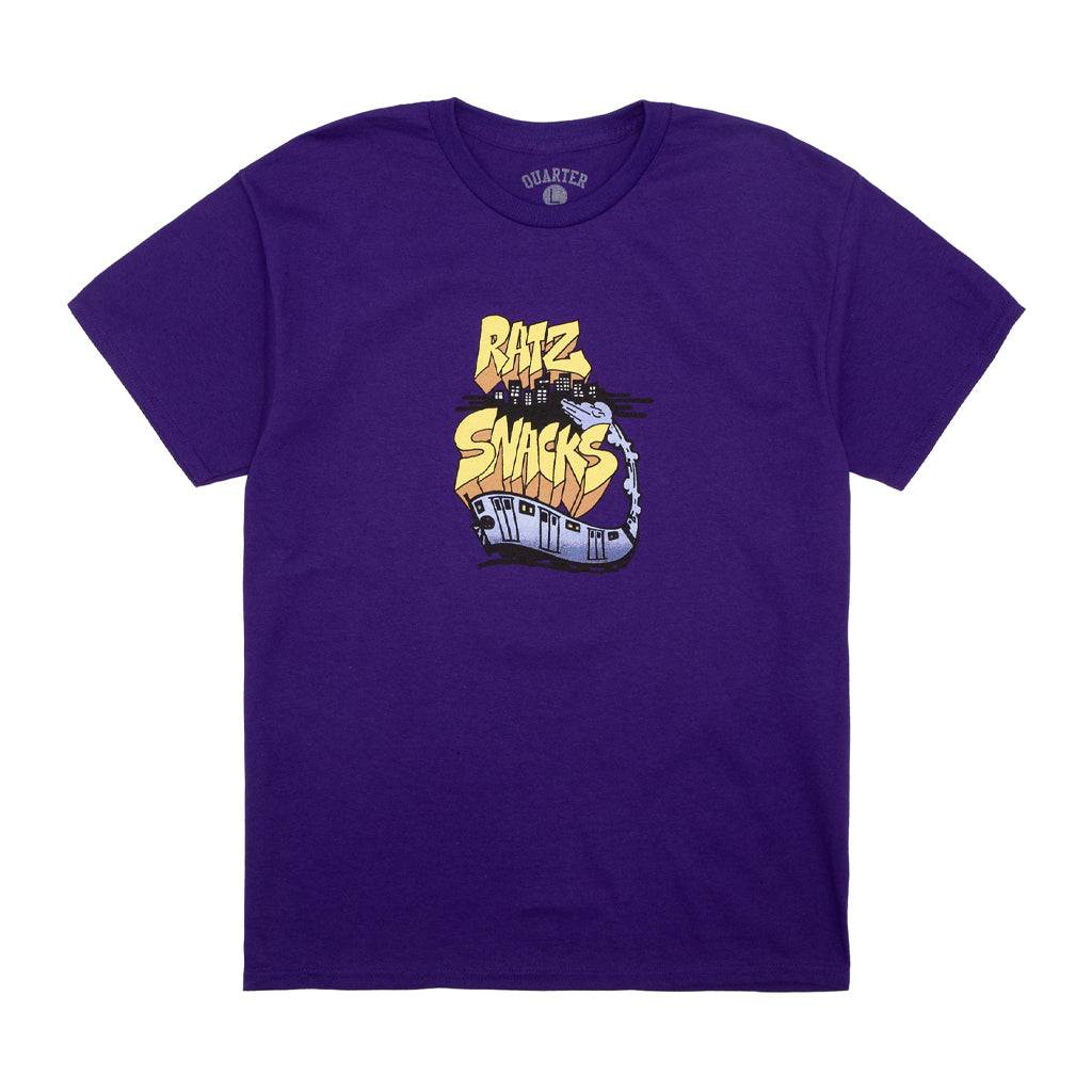 Quartersnacks - T-Shirt - Rat Ratz Train - purple