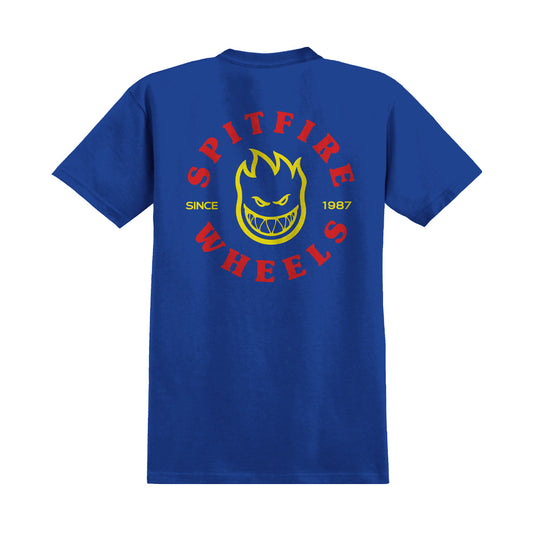 Spitfire - T-Shirt - Bighead - royal/red/yellow